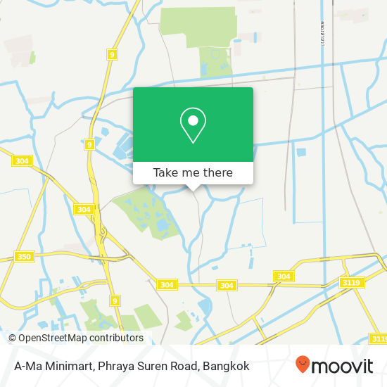 A-Ma Minimart, Phraya Suren Road map
