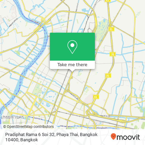 Pradiphat Rama 6 Soi 32, Phaya Thai, Bangkok 10400 map