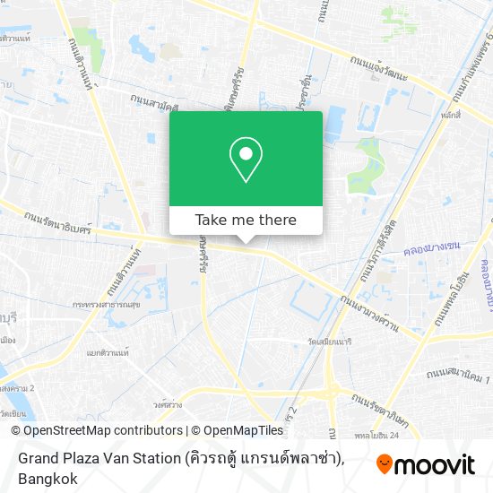 Grand Plaza Van Station (คิวรถตู้ แกรนด์พลาซ่า) map