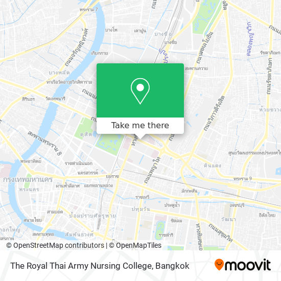 The Royal Thai Army Nursing College map