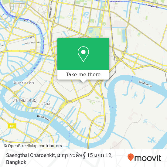 Saengthai Charoenkit, สาธุประดิษฐ์ 15 แยก 12 map