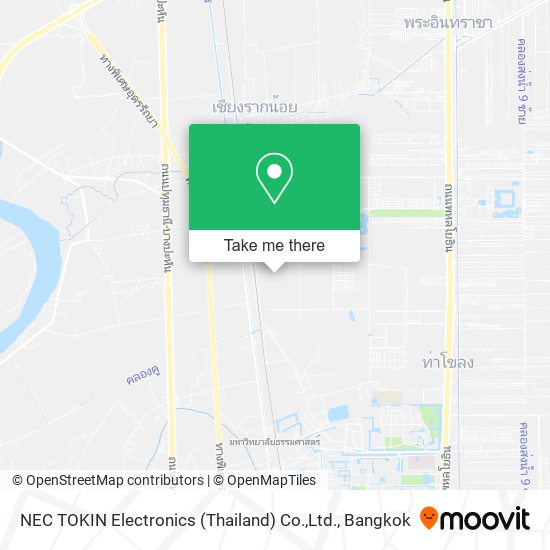NEC TOKIN Electronics (Thailand) Co.,Ltd. map