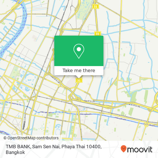 TMB BANK, Sam Sen Nai, Phaya Thai 10400 map