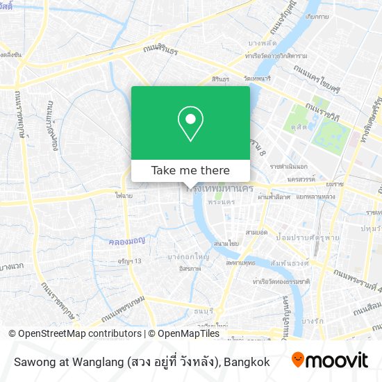 Sawong at Wanglang (สวง อยู่ที่ วังหลัง) map