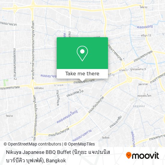 Nikuya Japanese BBQ Buffet (นิกุยะ แจเปนนิส บาร์บีคิว บุฟเฟ่ต์) map