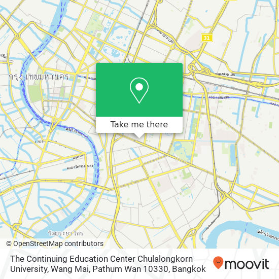 The Continuing Education Center Chulalongkorn University, Wang Mai, Pathum Wan 10330 map