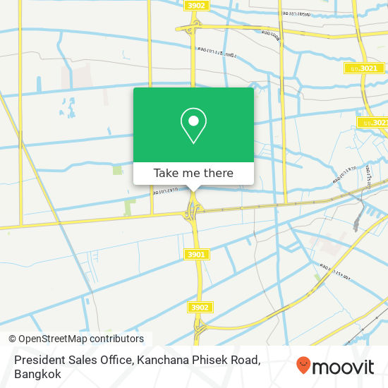 President Sales Office, Kanchana Phisek Road map