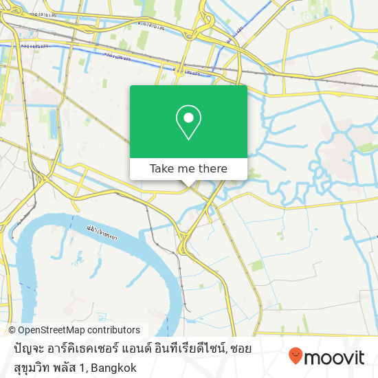 ปัญจะ อาร์คิเธคเซอร์ แอนด์ อินทีเรียดีไซน์, ซอย สุขุมวิท พลัส 1 map