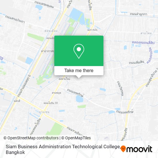 Siam Business Administration Technological College map