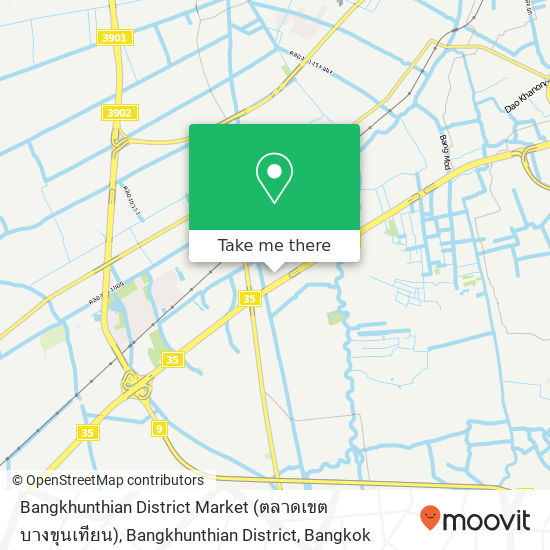 Bangkhunthian District Market (ตลาดเขตบางขุนเทียน), Bangkhunthian District map