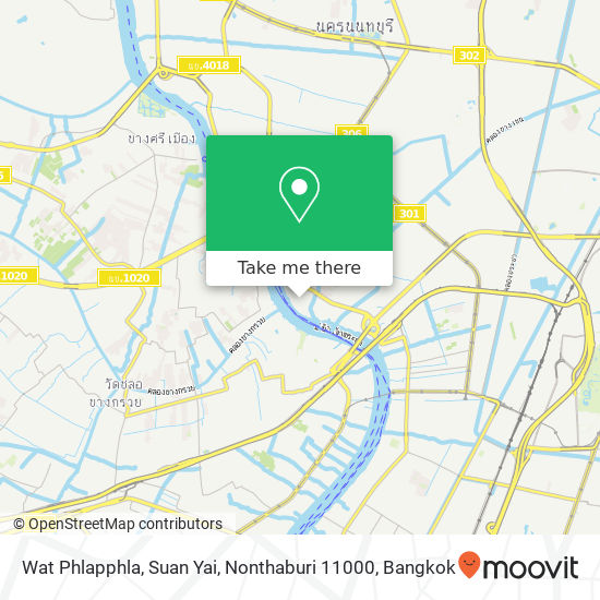 Wat Phlapphla, Suan Yai, Nonthaburi 11000 map