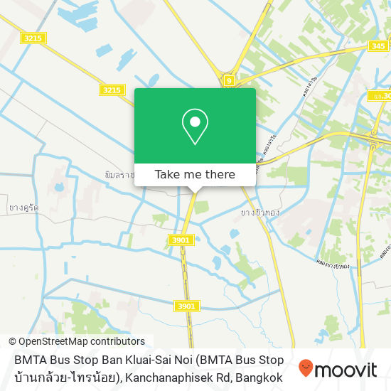 BMTA Bus Stop Ban Kluai-Sai Noi (BMTA Bus Stop บ้านกล้วย-ไทรน้อย), Kanchanaphisek Rd map