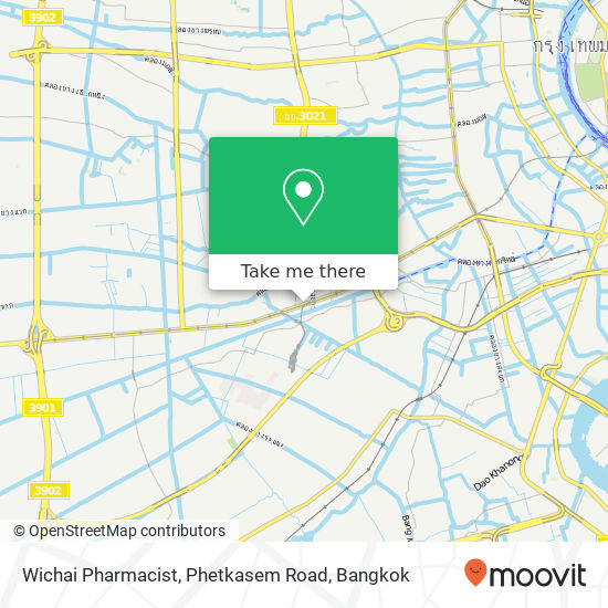 Wichai Pharmacist, Phetkasem Road map