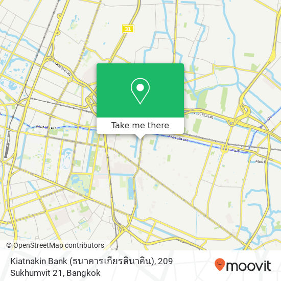 Kiatnakin Bank (ธนาคารเกียรตินาคิน), 209 Sukhumvit 21 map