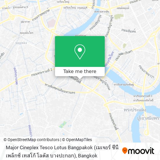 Major Cineplex Tesco Lotus Bangpakok (เมเจอร์ ซีนีเพล็กซ์ เทสโก้ โลตัส บางปะกอก) map