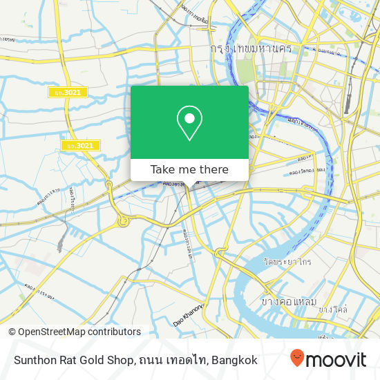 Sunthon Rat Gold Shop, ถนน เทอดไท map