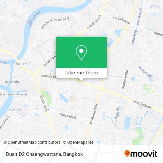 Dusit D2 Chaengwattana map
