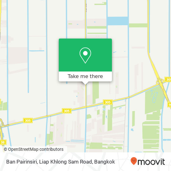 Ban Pairinsiri, Liap Khlong Sam Road map