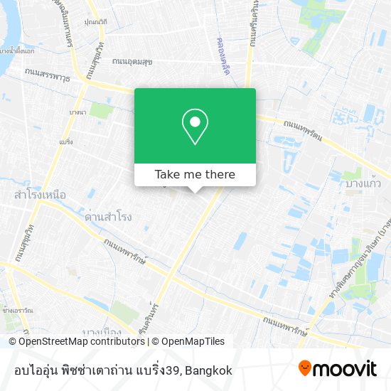 อบไออุ่น พิซซ่าเตาถ่าน แบริ่ง39 map