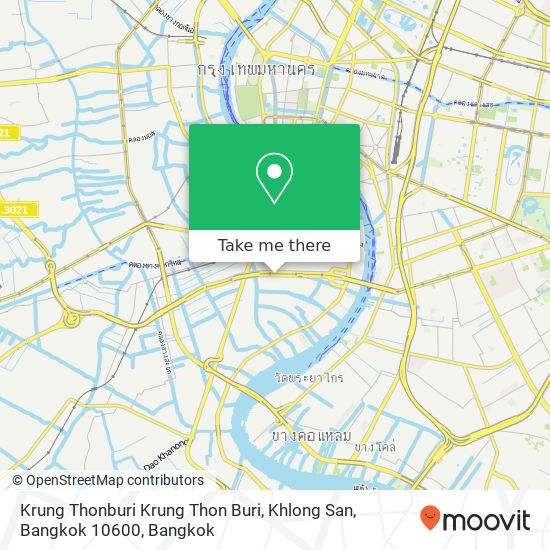 Krung Thonburi Krung Thon Buri, Khlong San, Bangkok 10600 map