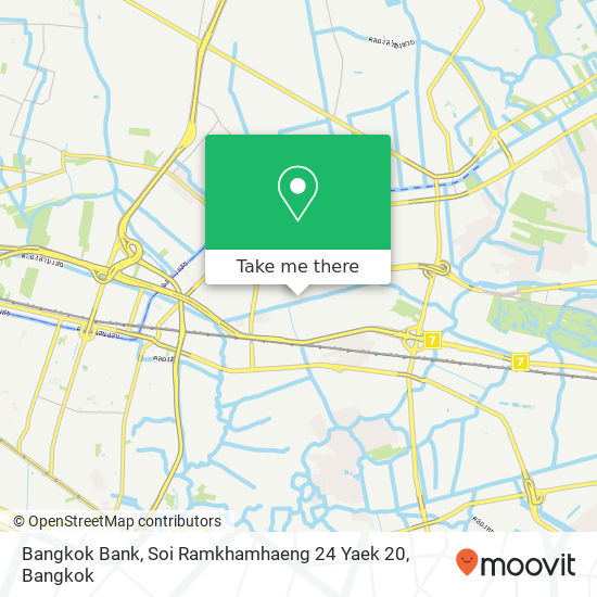 Bangkok Bank, Soi Ramkhamhaeng 24 Yaek 20 map