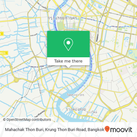 Mahachak Thon Buri, Krung Thon Buri Road map