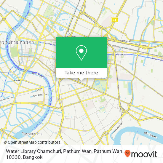 Water Library Chamchuri, Pathum Wan, Pathum Wan 10330 map