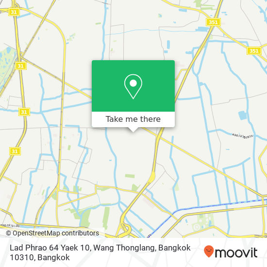 Lad Phrao 64 Yaek 10, Wang Thonglang, Bangkok 10310 map