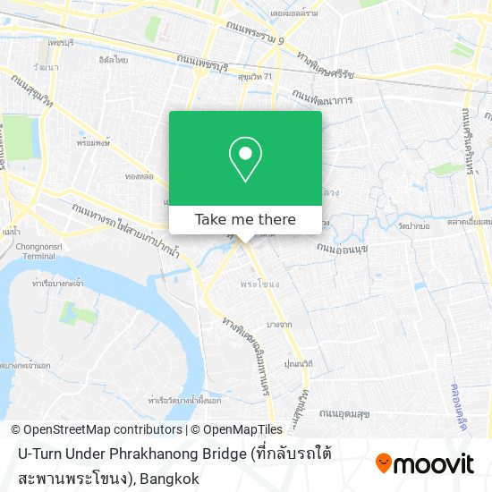 U-Turn Under Phrakhanong Bridge (ที่กลับรถใต้สะพานพระโขนง) map