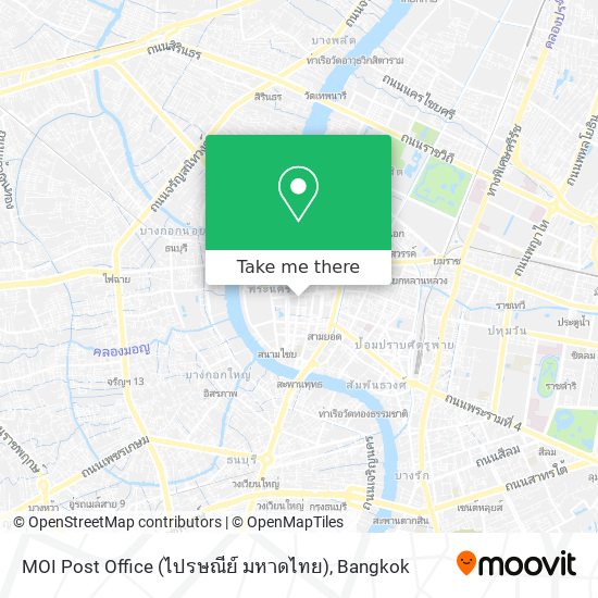 MOI Post Office (ไปรษณีย์ มหาดไทย) map