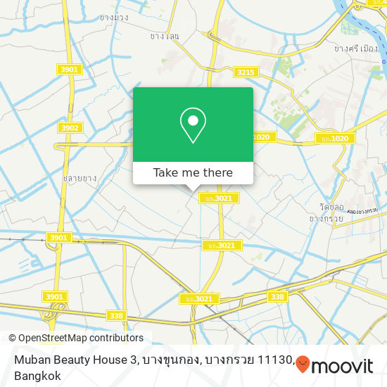 Muban Beauty House 3, บางขุนกอง, บางกรวย 11130 map