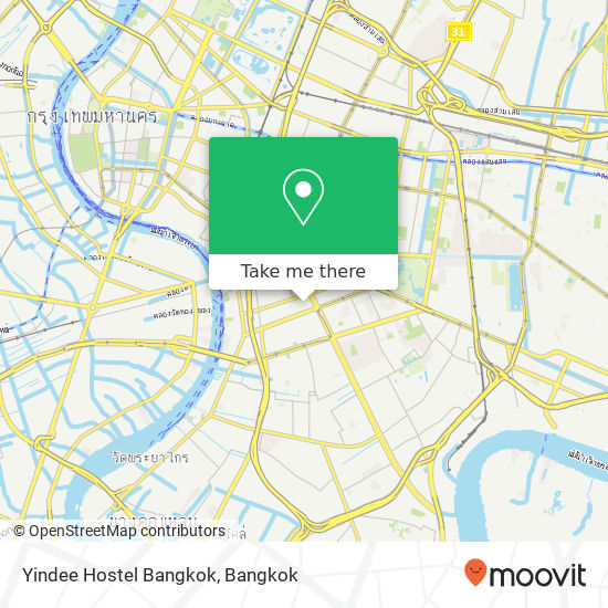 Yindee Hostel Bangkok map