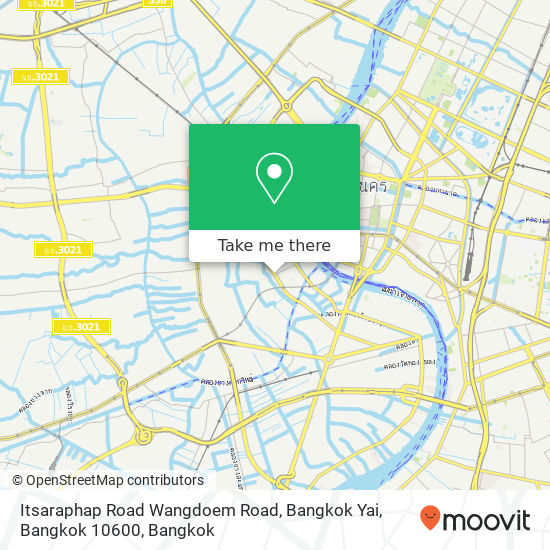 Itsaraphap Road Wangdoem Road, Bangkok Yai, Bangkok 10600 map