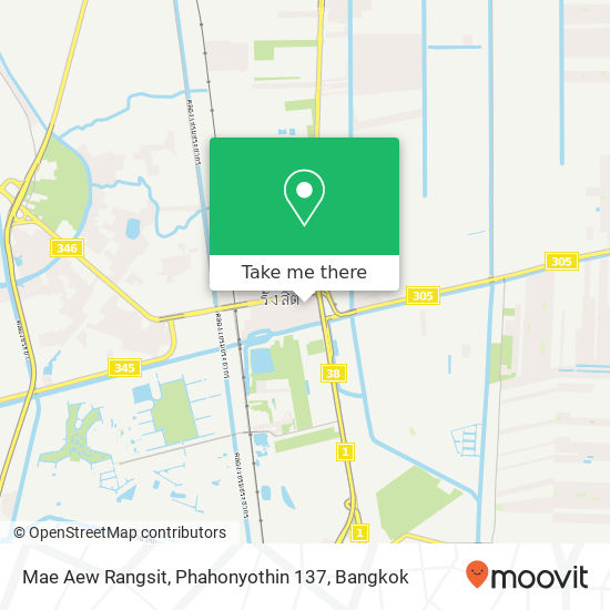 Mae Aew Rangsit, Phahonyothin 137 map