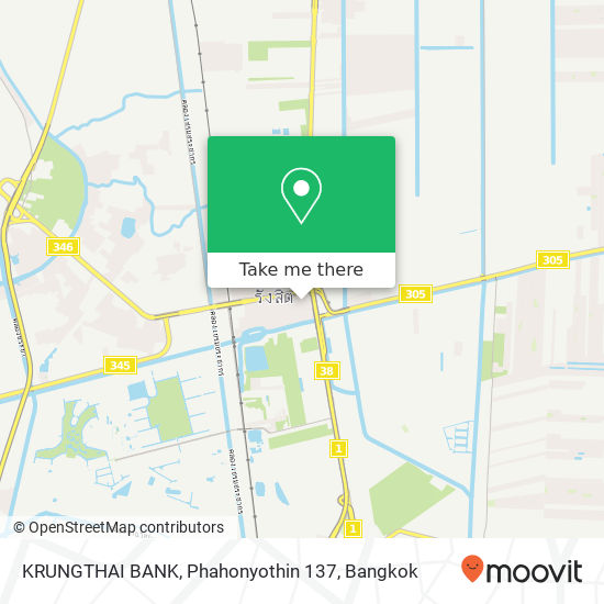 KRUNGTHAI BANK, Phahonyothin 137 map
