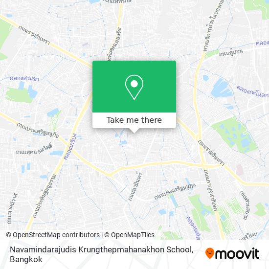 Navamindarajudis Krungthepmahanakhon School map