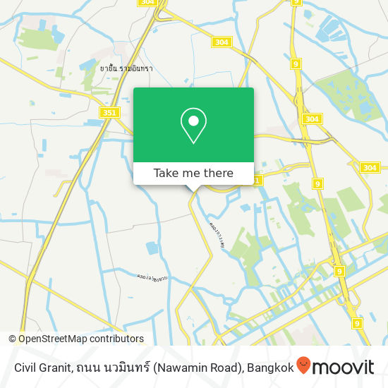 Civil Granit, ถนน นวมินทร์ (Nawamin Road) map