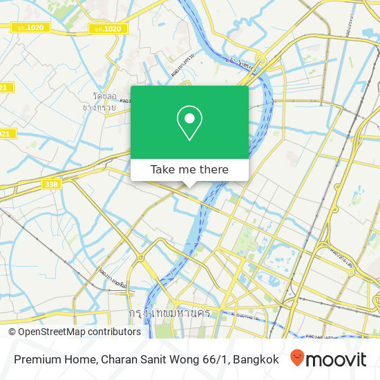 Premium Home, Charan Sanit Wong 66 / 1 map