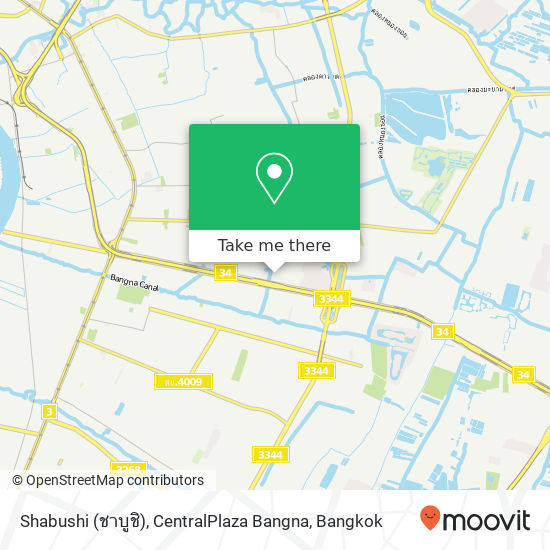 Shabushi (ชาบูชิ), CentralPlaza Bangna map