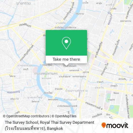 The Survey School, Royal Thai Survey Department (โรงเรียนแผนที่ทหาร) map