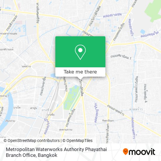 Metropolitan Waterworks Authority Phayathai Branch Office map