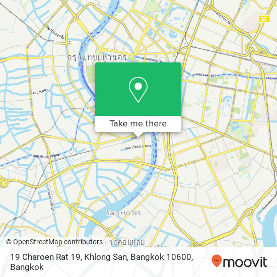 19 Charoen Rat 19, Khlong San, Bangkok 10600 map