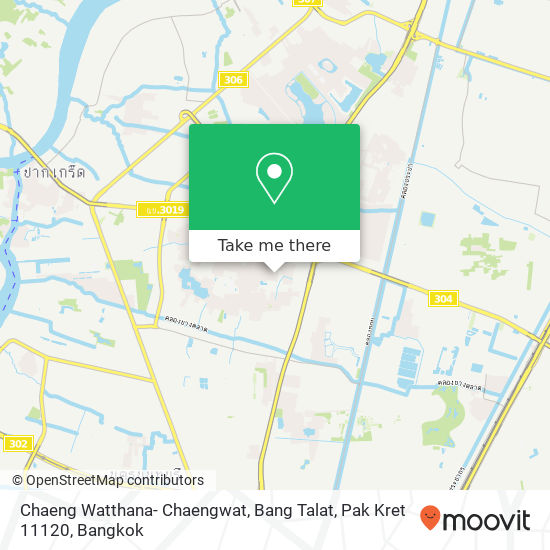 Chaeng Watthana- Chaengwat, Bang Talat, Pak Kret 11120 map