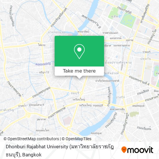 Dhonburi Rajabhat University (มหาวิทยาลัยราชภัฎธนบุรี) map