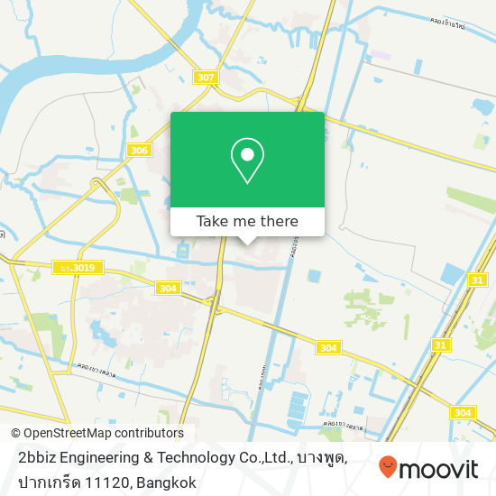 2bbiz Engineering & Technology Co.,Ltd., บางพูด, ปากเกร็ด 11120 map