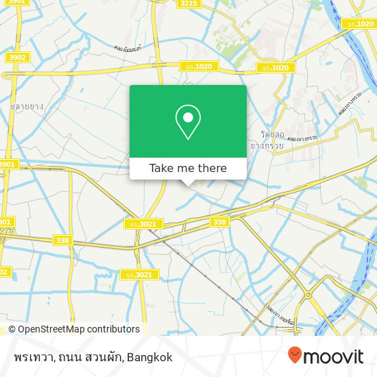 พรเทวา, ถนน สวนผัก map