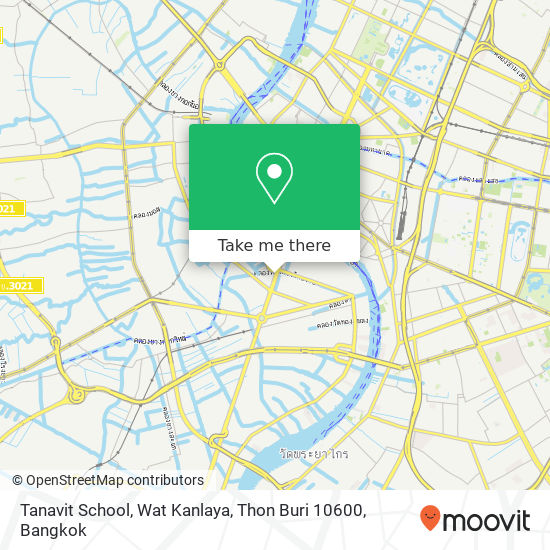 Tanavit School, Wat Kanlaya, Thon Buri 10600 map