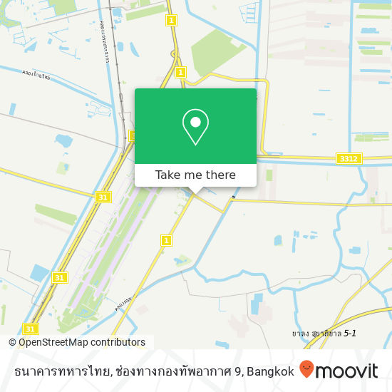 ธนาคารทหารไทย, ช่องทางกองทัพอากาศ 9 map