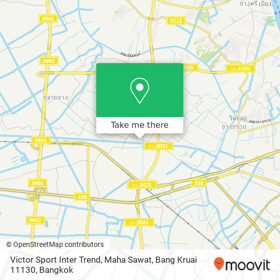 Victor Sport Inter Trend, Maha Sawat, Bang Kruai 11130 map