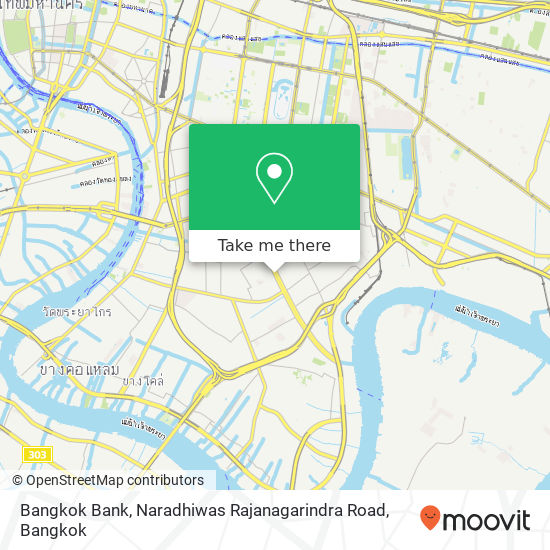 Bangkok Bank, Naradhiwas Rajanagarindra Road map
